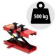 Motocikla statīvs Humberg MP1 riteņa fiksators, 500 kg, melns-sarkans