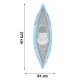 Bestway Hydro-Force Cove Champion X1 Inflatable Kayak, 275 x 81 cm