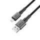 Tech-Protect Ultraboost DNA USB-A to Lightning Cable 12W / 2.4A 25 cm - Gray