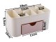 Cosmetics and Jewelry Organizer with Drawer, Pink