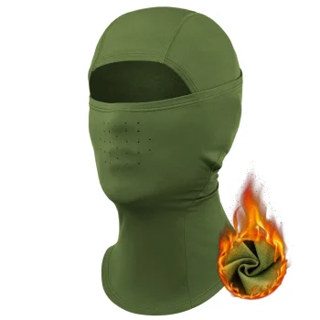 Qunature 13230023015 Ski Bike Motorcycle Balaclava, Size L - Green