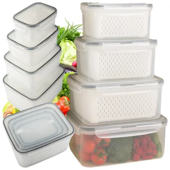 Food Storage Container Set with Baskets and Seal, 4 pcs
