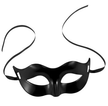 Венецианская маска карнавальная для маскарада, черная