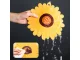 Silicone Coaster / Pot Pad, Flower Design, 5x5 cm