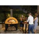 Alfa Forni Moderno 5 Pizze Pizza Oven Base, Black