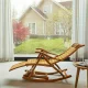 Gotel Bamboo Rocking Chair with Massage Function