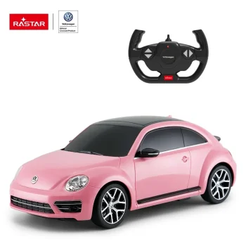 Rastar Volkswagen Beetle R/C 1:14 Remote Control Car, Pink