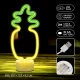 Forever Light LED Neon on Stand Pineapple, Orange/Green