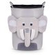 Nukido Elephant Toy Storage Basket for Kids Room, grey