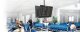 Maclean MC-703 Ceiling Mount Bracket for Two TVs, 23-75\", 50kg, Black