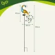 Gardlov 25281 Peacock Solar Garden Lamp, 40 LED