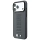 BMW M Blue Perfo Metal Logo MagSafe Case for iPhone 18 Pro / 17 Pro, Gray