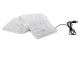 White silicone rubber keyboard with USB and numeric keypad