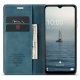 Samsung Galaxy A34 (SM-A346) CASEME Wallet Magnetic Leather Case Cover, Blue