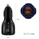 Maclean MCE478 B Car Charger, 2x USB, Quick Charge 3.0, 30W, Black