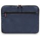 BMW Nylon Pockets & Metal Logo Sleeve 14\" Laptop Bag - Navy Blue