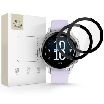 Tech-Protect Glass Flex+ apsauginis stiklas Garmin Venu 4 41mm, 2 vnt., juodas