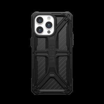 Apple iPhone 15 Pro Max 6.7'' UAG Monarch Hard Case Cover, Black Carbon