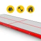 4FIZJO AirTrack Inflatable Gymnastics Mat 6 x 2 x 0.2 m, Red
