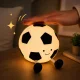 Silicone LED Night Light Football, RGB, USB-C, White/Black
