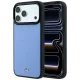 Mercedes Leather Mesh MagSafe Case for iPhone 18 Pro Max / 17 Pro Max, Blue