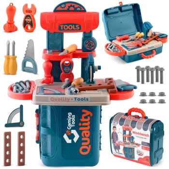 Ricokids 3-in-1 Kids Workbench and Tool Set 772600