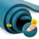 4Fizjo NBR Fitness and Yoga Mat 180x60x1.5 cm, Sea Green