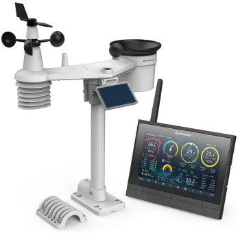 Bresser MeteoChamp HD 9-in-1 WiFi Weather Station, Black