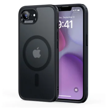 ESR Classic Hybrid HaloLock MagSafe Case for iPhone 16e / 17e, Black