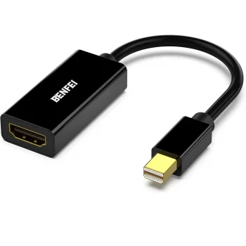 Benfei Mini DisplayPort to HDMI Adapter, Black