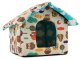 Pet house bed L for dogs and cats owl black