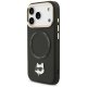 Karl Lagerfeld Big Strap Choupette Metal Logo MagSafe Phone Case Cover iPhone 17 Pro - Black
