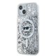 Karl Lagerfeld Liquid Glitter Choupette Head MagSafe Case for iPhone 15/14/13 Transparent