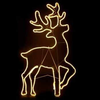 LED Neon Reindeer Light Christmas Decoration 92 cm, Warm White