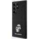 Samsung Galaxy S24 Ultra (SM-S928) Karl Lagerfeld Saffiano Karl&Choupette Metal Pin Case Cover, Black