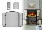 Large Fireplace Screen Spark Guard Safety Protector, 118x76 cm