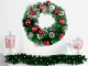 Christmas Decorative Wreath for Doors and Walls, 35 cm