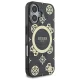 Guess iPhone 16 Case IML Peony On 4G Background MagSafe, Black