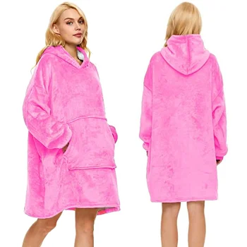 Warm Blanket Hoodie Oversize XXL, Pink