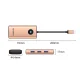 Orico PW11 6-in-1 USB-C Docking Station HDMI 4K RJ45 PD 100W Rose Gold