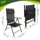 Folding Garden Chair Gardlov, 2 pcs, Black
