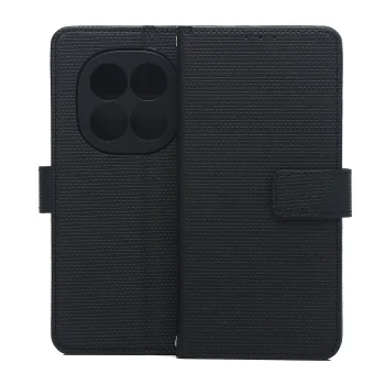 Smart Triangle Wallet Case for Xiaomi Redmi Note 15 Pro Plus 5G, Black