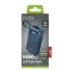 Power Bank SBS 10000 mAh 20W with Built-in USB-C Cable and LCD Display - Dark Gray