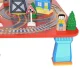 Wooden Children Toy Railway Train Track Car Road, 88 elements