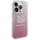 Hello Kitty iPhone 14 Pro Case IML Gradient Electrop Kitty Head, Pink