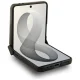Guess Magnetic Ring Stand Grained Classic Logo MagSafe Case for Samsung Galaxy Z Flip 8, Beige