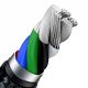 Baseus Cafule Metal USB Type C to Apple iPhone Lightning Data Charging Cable, PD, 20W, 2m, Black