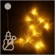 LED Christmas Window Decoration Snowman, 49 cm, 10 LED, with Suction Cup