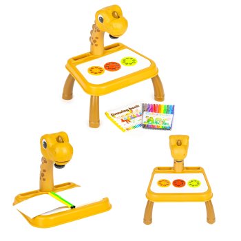 Dinosaur Drawing Projector for Kids with Art Board and 24 Patterns