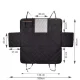 Purlov 5403 Car Seat Cover for Dogs, Black